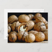 Walnussfoto Postkarte (Vorne/Hinten)