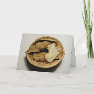 Walnussgrüßkarte Karte