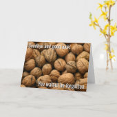 Walnut Be Vergiss Card Karte (Gelbe Blume)
