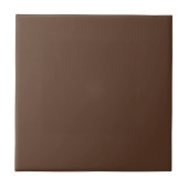 Walnut Brown Solid Color | Klassisches Elegant Fliese (Vorderseite)