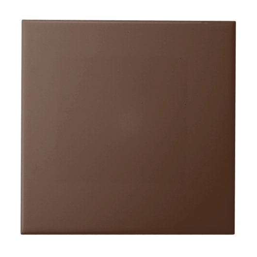 Walnut Brown Solid Color | Klassisches Elegant Fliese (Vorderseite)