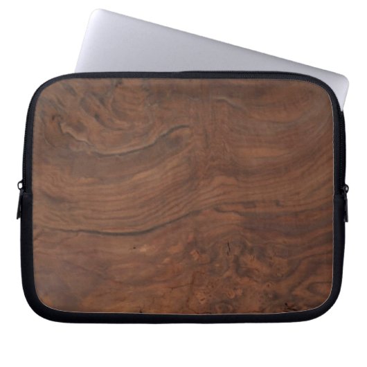 Walnut Burl Laptop Sleeve (Vorderseite)
