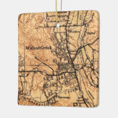 Walnut Creek CA 1943 Karte Keramikornament (Links)