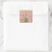 Walnut Hills, Ohio Quadratischer Aufkleber (Tasche)