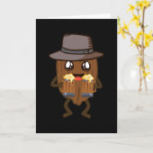 Walnut Karte (Gelbe Blume)