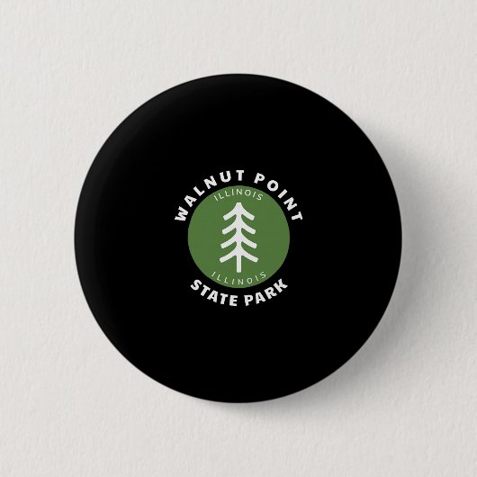 Walnut Point State Park Illinois Il Wald Baum Dg Button (Vorderseite)