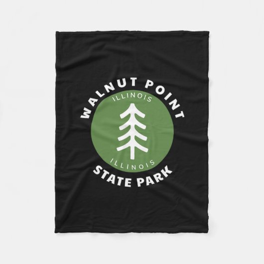 Walnut Point State Park Illinois Il Wald Baum Dg Fleecedecke (Vorderseite)
