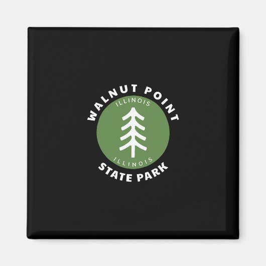 Walnut Point State Park Illinois Il Wald Baum Dg Magnet (Vorne)