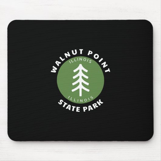 Walnut Point State Park Illinois Il Wald Baum Dg Mousepad (Vorne)