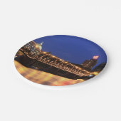 Walnut Street Bridge Harrisburg Pennsylvania Pappteller (Schrägansicht)