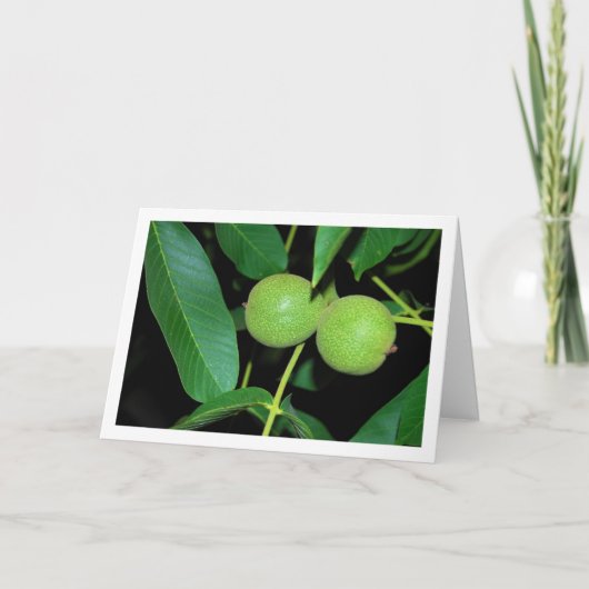 Walnut Tree Portrait Karte (Vorderseite)