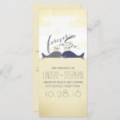 Walpaare romantische Hochzeitsprogramme Programm (Vorne/Hinten)