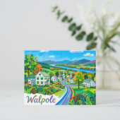 Walpole USA Postkarte (Stehend Vorderseite)