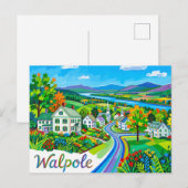 Walpole USA Postkarte (Vorne/Hinten)