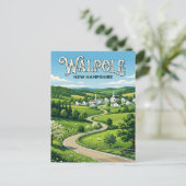 Walpole USA Postkarte (Stehend Vorderseite)