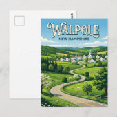 Walpole USA Postkarte (Vorne/Hinten)