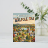 Walpole USA Postkarte (Stehend Vorderseite)