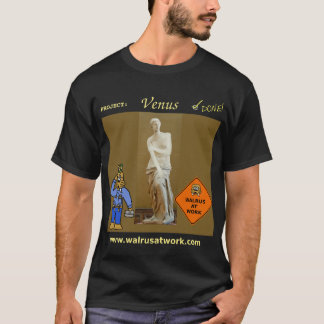 Walroß an Arbeits-Venus-Projekt (dunkel) T-Shirt