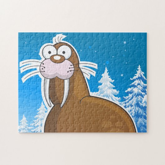 Walross-Cartoons Puzzle (Horizontal)