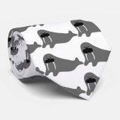 Walross-Comicikone Krawatte (Gerollt)