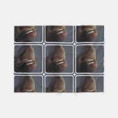 Walroß Fleecedecke (Vorderseite (Horizontal))