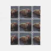 Walroß Fleecedecke (Vorderseite)