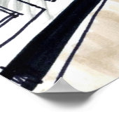 Walross Gefrorener Abschnitt Lustiges Poster (Ecke)