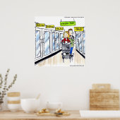 Walross Gefrorener Abschnitt Lustiges Poster (Küche)
