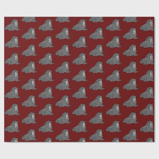 Walroß Geschenkpapier (Flach)