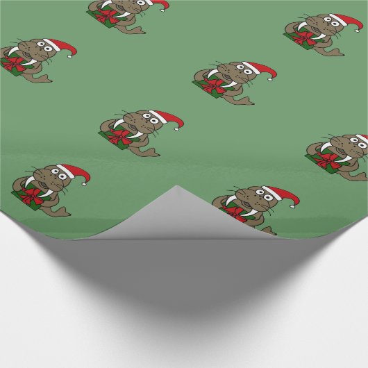 Walroß im geschenkpapier (Ecke)