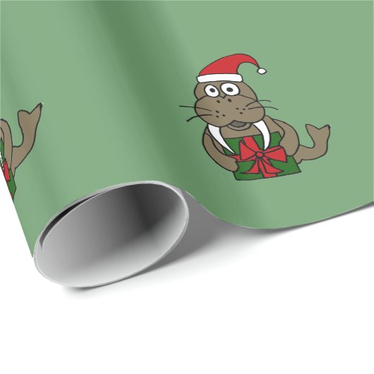 Walroß im geschenkpapier (Rolleneckpunkt)