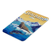 Walross in Svalbard Norwegen Magnet (Linke Seite)
