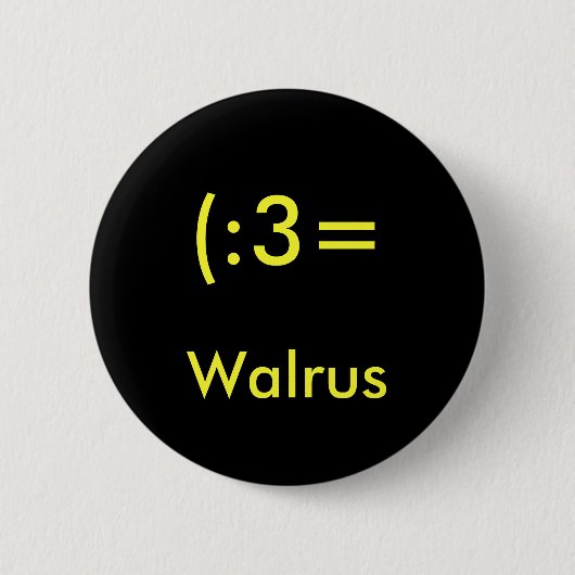 Walross-Knopf Button (Vorderseite)