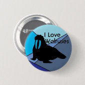 Walross-Liebe-Knopf Button (Vorne & Hinten)