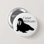 Walross-Liebe-Knopf Button (Vorne & Hinten)