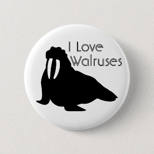 Walross-Liebe-Knopf Button