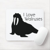 Walross-Liebe-Mausunterlage Mousepad (Mit Mouse)