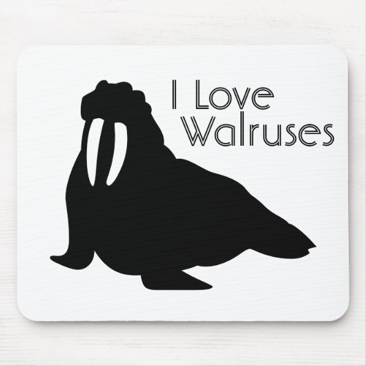 Walross-Liebe-Mausunterlage Mousepad (Vorne)