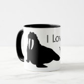 Walross-Liebe-Tasse Tasse (Vorderseite Links)
