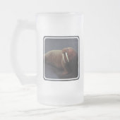 Walross-mattierte Bier-Tasse Mattglas Bierglas (Links)