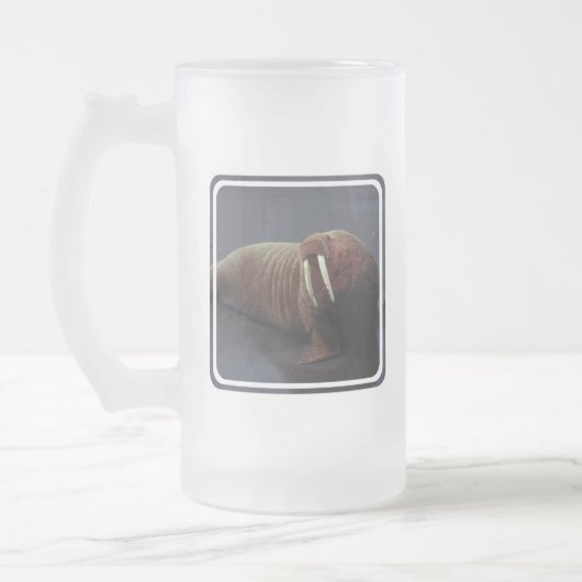 Walross-mattierte Bier-Tasse Mattglas Bierglas (Links)