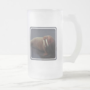 Walross-mattierte Bier-Tasse Mattglas Bierglas
