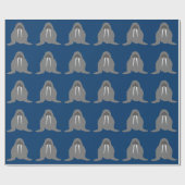 Walross-Packpapier Geschenkpapier (Flach)
