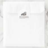 Walross Runder Aufkleber (Tasche)