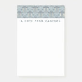 Walross-Schnurrbart-Muster | addieren Ihren Namen Post-it Klebezettel (Vorderseite)