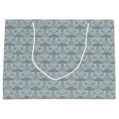 Walross-Schnurrbart-Muster Große Geschenktüte (Vorderseite)