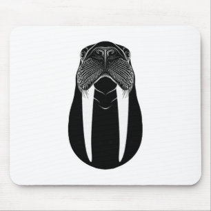 Walross-Silhouette Mousepad
