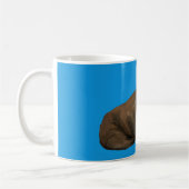 Walross-Tasse auf Blau Kaffeetasse (Links)