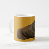 Walross-Tasse Gelb Kaffeetasse (Vorderseite Links)