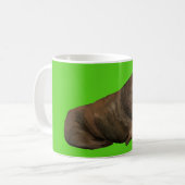 Walross-Tasse - Grün Kaffeetasse (Vorderseite Links)